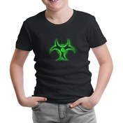 Resim Nuclear Reactor Siyah Çocuk Tshirt 