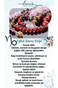 Resim Deniz Doğal Taş Sertifikalı Oğlak Burcu Kolye Kırmızı Akik-rodonit-dumanlı Kuvars-kaplan Gözü-pembe Kuvars 