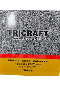 Resim Tricraft Metal Kesici Taş 30 Adet 180x3 X22.23mm 