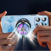Resim EXENAR Manyetik Gaming Cep Telefon Hava Soğutma Fanı Metal Radyatör Soğutucu İos Android Pubg Gaming Uyumlu 