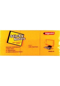 Resim Bigpoint Yapışkanlı Not Kağıdı 3'lü 40x50mm Neon Turuncu 4'lü Paket 