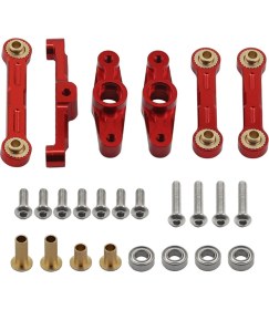 Resim Smooth12 1/10 Tamiya TT02 Tt-02 TT02D TT-02D Için Rc Araç Direksiyon Rocker Arm Rot Çubuk Metal Direksiyon Grubu (Yurt Dışından) 