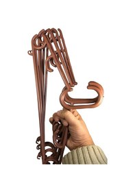 Resim Ahşap Renkli Plastik Elbise Askısı 12 Adet Kahverengi Askı Gömlek Askısı Pantolon Askısı Kahverengi 