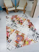 Resim Cümbüş Desen ve Renkli Halı Dekhera T1070 - 200X300 / Deri Taban 