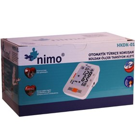 Resim Nimo Otomatik Türkçe Konuşan Koldan Ölçer Tansiyon Aleti HKDK-01 
