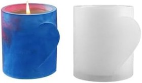 Resim Silikon Kalıp Beton Yarım Kalp Çiçek Saksıları Sukulent Saksılar Ve Mumluk Kalıbı 