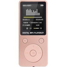 Resim Mp4 Kayıpsız Ses Müzik Çalar Fm Kaydedici Walkman Player Pembe 