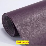 Resim 250x137 Cm Deri Onarım Yama Kanepe Kendinden Yapışkanlı Sopa Tamir Deri Pu Dark Purple 200x137cm 
