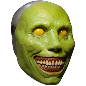 Resim Padalink Halloween Yeşil Lateks Maskesi - Korkunç İçgözlü Gülümseme Demon Köstümü Parti Kostümü Aksesuarı Diğer 