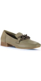 Resim Bueno Shoes Haki Deri Kadın Loafer 01WU2109 01WU2109 