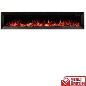 Resim Magel 200 Elektrikli Şömine - Isıtıcısız, Metal Çerçeveli, Sınırs 