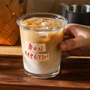 Resim Dayanıklı, Çok Yönlü Cam İçme Bardağı - İzole, Buzlu Kahve, Çay, Smoothie ve Daha Fazlası İçin Yeniden Kullanılabilir - Ev, Ofis ve Restoran Kullanımı İçin Mükemmel, Kahve Kupası 