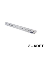 Resim Mas 2350 Çelik Cetvel 50cm - 3 Adet 