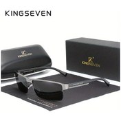 Resim Sunshine011 Kıngseven Silah Grisi Polarize Kare Sürüş Gözlüğü Paslanmaz Çelik Çerçeve Pc Cam Tam Çerçeveli Erkek Kadın Günlük Kullanım Hediye Altın 