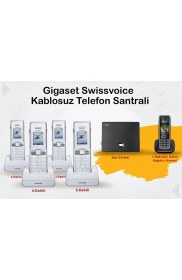 Resim Gigaset C530 5 Dahili Swissvoice Telsiz Kablosuz Telefon Santrali 