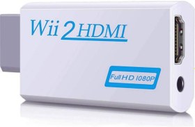 Resim Nintendo Wii İçin HDMI TV Kablo Çevirici Dönüştürücü Adaptör 