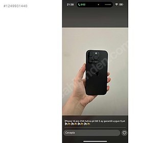 Resim Apple iPhone 14 Pro İkinci El TR | 256 GB | Siyah 