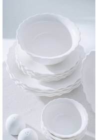 Resim Acar Herlant 6 Kişilik 29 Parça Yemek Takımı Beyaz 