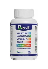Resim Dayvit Kalsiyum Magnesium Vitamin D Çinko 180 Tablet 