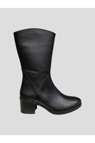 Resim Castle Black CB-92905-1 KADIN DERİ TOPUKLU KISA ÇİZME 