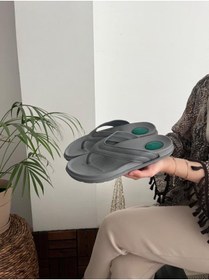 Resim Behtah Kundura Erkek Yumuşak Jelli Taban Parmak Arası Havuz Sahil Plaj Günlük Yumuşak Islak Zemin Terliği 