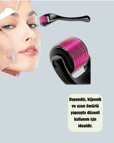 Resim Titanyum Mikro İğneli Dermaroller 1 Mm Kırışıklık Ve Leke Karşıtı 