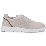 Resim Tamer Tanca Erkek Hakiki Deri Bej Sneakers & Spor Ayakkabı 1093 1198 Erk Ayk Y25 Bej Dr Bej 