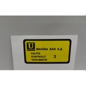 Resim Traktör Kalite Kontrol Etiketi E.M 