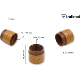 Resim Trafimet FH0842 CB100 Plazma Boyun Izolatörü L : 18.5 mm Trafimet 