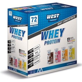 Resim West Nutrition Whey Protein Tozu 72 Adet Şase 4 Farklı Aroma 