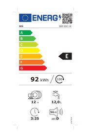 Resim Seg Sbm 3021 W 3 Programlı Bulaşık Makinesi 