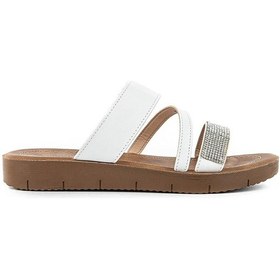 Resim Muya Abudance Anatomik Taban Kadın Terlik Beyaz 