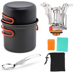 Resim Vkemall Açık Hava Kampı Tek Kişilik Yemek Pişirme Seti Çok Renkli 