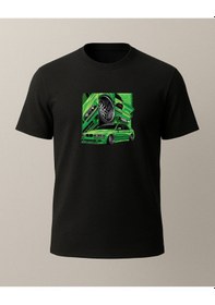 Resim E36 Baskılı T-shirt Siyah 