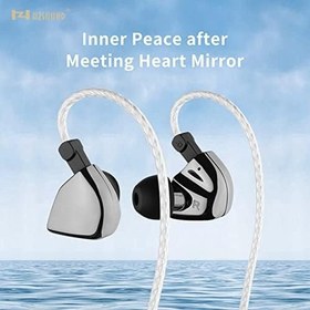 Resim H HIFIHEAR HZSOUND Kalp Aynası Pro Kulak İçi Monitör Kablolu Kulaklık İç IEM Kulaklıklar, CNT Diyafram Bobin Kulak İçi Kulaklık 2,5 mm/3,5 mm/4,4 mm Fiş Köpük Kulaklıklar, Deri Kılıf 