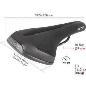 Resim Selle Italia St5 Flow Jelli Bisiklet Selesi 165x276mm Kutusuz 