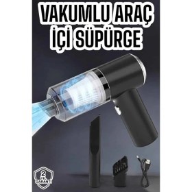 Resim İlkyaz Fashion Üflemeli Güçlü Vakumlu Ev Ofis Araç Süpürgesi El Süpürgesi Şarjlı ILKYZ-KRGRS34 
