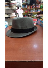 Resim Çocuk Gri Renk Fötr Şapka Unisex Model 54 Cm Gri 