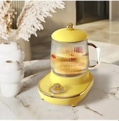 Resim 600ml Çok Fonksiyonlu Mini Sağlık Pot Elektrikli Güveç Fincan Çay Makinesi Yellow Gift Set Au Plug Sarı 
