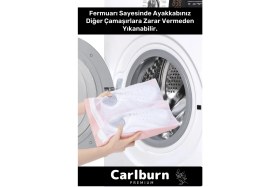 Resim Carlburn Premium Serisi Özel Fermuarlı Koruyucu Leke Çıkartıcı Ayakkabı Çamaşır Yıkama Torbası Filesi 2 Adet 