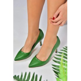 Resim Fox Shoes Yeşil Ince Topuklu Kadın Stiletto L253970009 