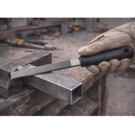 Resim Bosch 200 Mm 3 Lü Metal Eğe Seti 8" Orta Diş + Eğe Fırçası 1600a034gm 