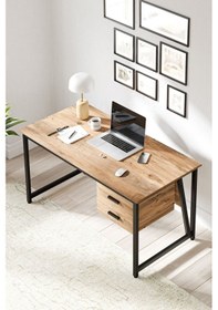 Resim Ms2c Çalışma Masası, Ofis Masası - 70x140 Cm - Çam Ms2c - Çam 