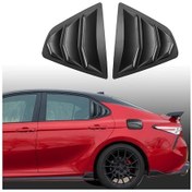 Resim Motion003 Toyota Camry 2018 2019 2020 2021 2022 2023 2024 Aksesuarları Sportif Araba Dış Arka Yan Pencere Hasır Kanal Kapakları Mat Siyah 2 Adet 