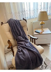 Resim Wellsoft Tek Kişilik Battaniye 150x200 Antrasit 