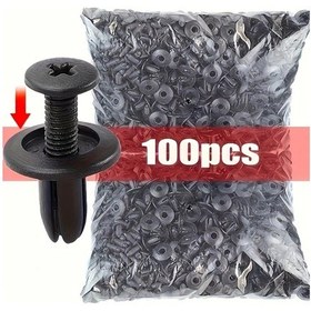 Resim Willowhaven 100 Adet Volkswagen Oto Klips Seti Çamurluk Kelepçesi Tampon Tamir Aksesuarları 