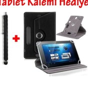 Resim Samsung Uyumlu Galaxy Tab A8 T290 Üniversal Tablet Kılıfı +Tablet Kalemi 