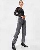 Resim Yüksek Bel Kot Straight Jean Kot Pantolon Düz Paça - Eve Jeans 