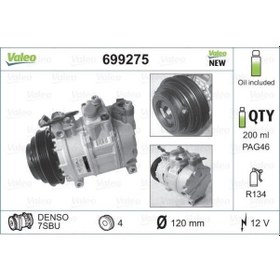 Resim Audi A4 1994-2001 Arası 1.8 T Valeo Marka Klima Kompresörü 