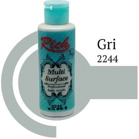 Resim Rich Multi Surface Her Yüzey İçin Akrilik Boya 120 Cc. 2244 Gri 